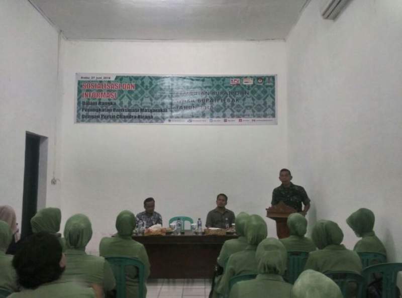Sosialisasi KPU Lebak di Aula Kodim Lebak. 
