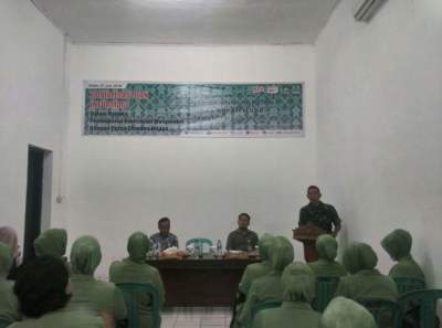 Sosialisasi KPU Lebak di Aula Kodim Lebak.