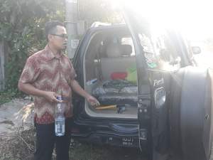 Ditinggal Hearing didepan Gedung DPRD, Mobil Pengurus Forsamik Dibobol Maling