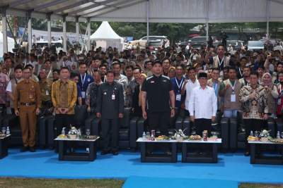 Bupati Tangerang Hadiri Apel Pemuda Pelopor Bersama Menpora dan Mentri Desa di Pagedangan