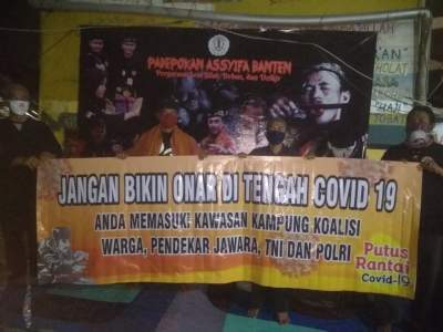 Putus Mata Rantai Virus Corona, Warga Pendekar Jawara Dan TNI-Polri Siap Bersama Patuhi Himbauan Pemerintah Jaga Kamtibmas