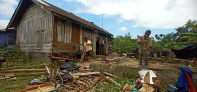 Angin Puting Beliung Rusak 6 Rumah Warga di Serdang Bedagai