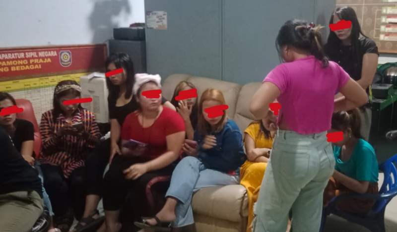 Belasan Wanita Malam Terjaring Satpol PP Serdang Bedagai, 7 Positif Narkoba dan 5 Terinfeksi Penyakit Kelamin