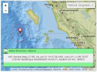 Gempa bumi guncang Nias Barat.