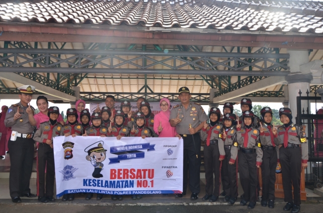 Kegiatan launching Aksi Keselamatan Pengendara