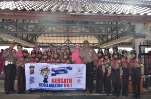 Kegiatan launching Aksi Keselamatan Pengendara