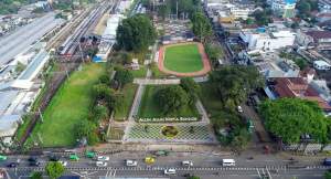 Foto Alun-alun Kota Bogor dari udara. (Humas Pemkot Bogor) 