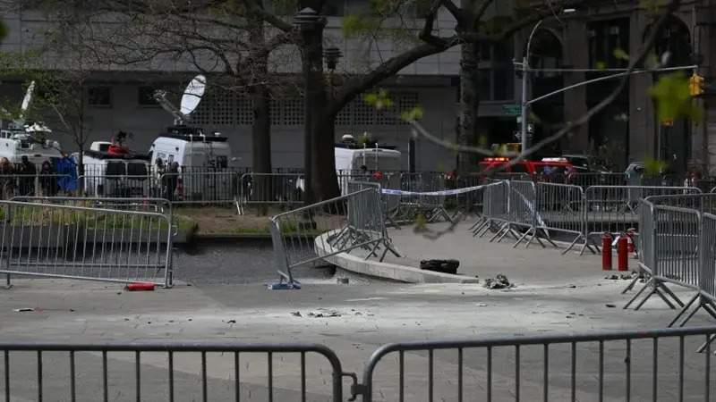 Pria Bakar Diri di Luar Pengadilan Manhattan Saat Persidangan Trump Berlangsung