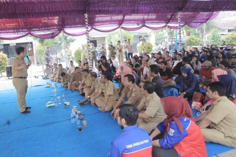 Sosialisasi pelatihan entrepreunership di Jatiuwung, Kota Tangerang.