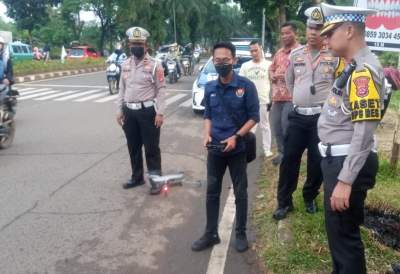 uji coba tilang elektronik polresta tangerang.