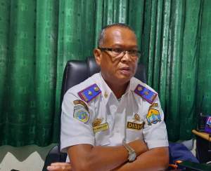 kepala Dishub Kota Serang, Maman Lutfi di saat dietmui dikantor Dishub Kota Serang, Kamis (16/7/2020).