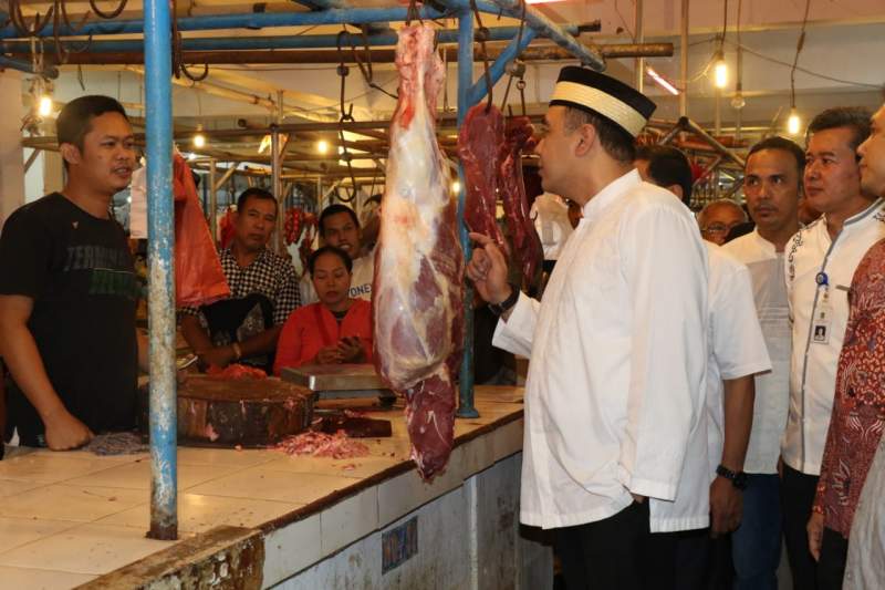 Sidak Ke Pasar Tigaraksa, Zaki Pantau Harga Kebutuhan Pokok