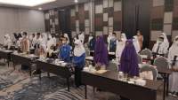 Dindik Kota Cilegon menyelenggarakan Latihan Dasar Kepemimpinan Siswa (LDKS) kepada ratusan siswa yang digelar disalah satu hotel di Kota Cilegon, Senin (27/9/2021).