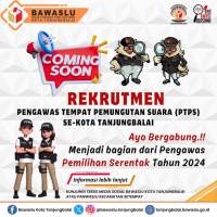 Bawaslu Tanjungbalai Rekrut PTPS Pilkada 2024