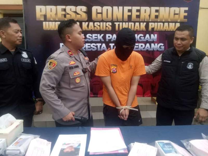 Pelaku penipuan diringkus polisi.