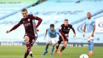 Hattrick Jamie Vardy Antar Leicester City Kalahkan Manchester City