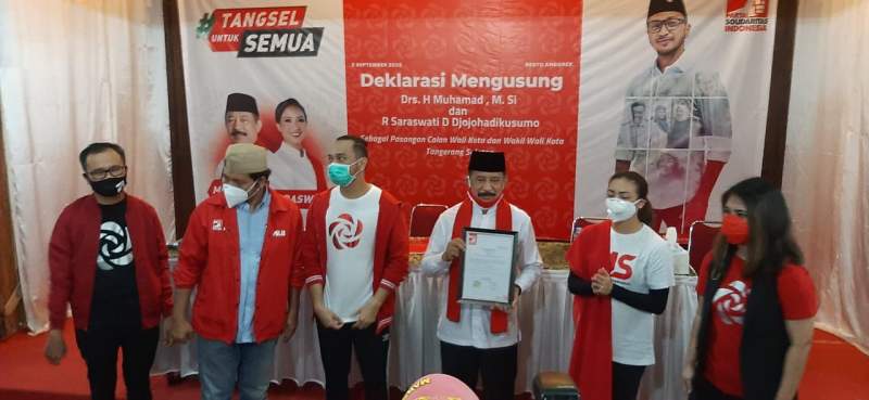 Pasangan Muhamad-Saras terima rekomendasi PSI untuk Pilkada Tangsel.