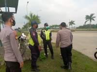 Ditpamobvit Polda Banten Lakukan Pengamanan di Kawasan PT Modern Cikande