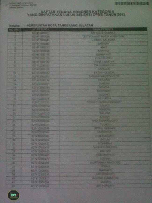 Pengumuman Hasil Seleksi CPNS Ditenggarai Menuai Masalah