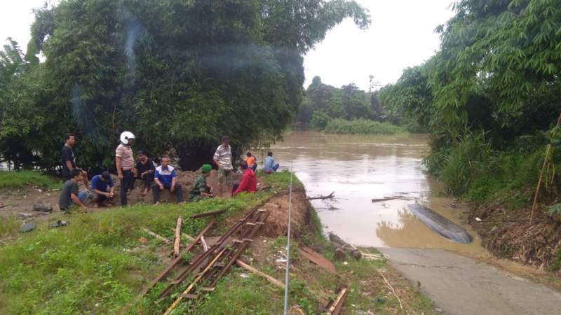 Lokasi diduga terbaliknya perahu eretan