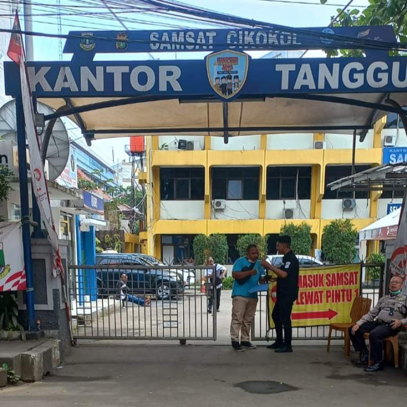 Samsat Cikokol Tak Berlakukan Tarif Parkir Kendaraan Bagi Wajib Pajak