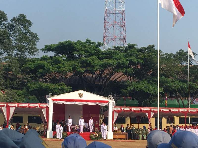 Upacara HUT RI Ke-73 di Kabupaten Tangerang Berlangsung Khidmat