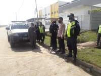 Personel Ditpamobvit Lakukan Pengamanan di Kawasan Modern Cikande