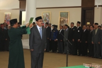 H ranta Suharta saat dilantik menjadi Sekda Banten