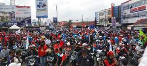 Tuntut Upah, Ribuan Buruh di Tangerang Gelar Aksi Demo