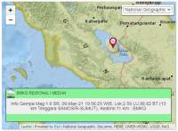 Gempa Bumi Guncang Kabupaten Samosir