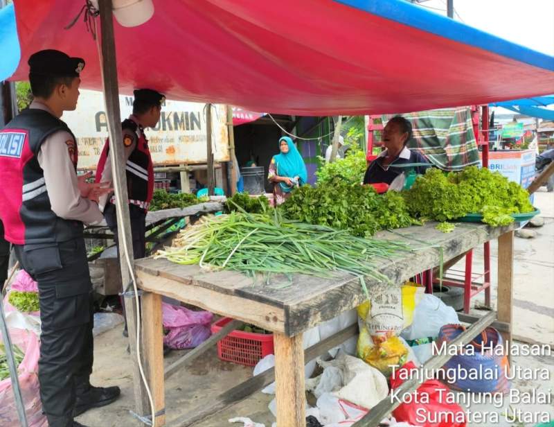 Sat Samapta Polres Tanjungbalai Sapa Pedagang Pajak Suprapto