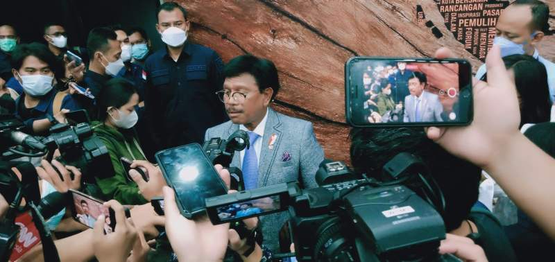 Menteri Komunikasi dan Informatika, Johnny G. Plate.