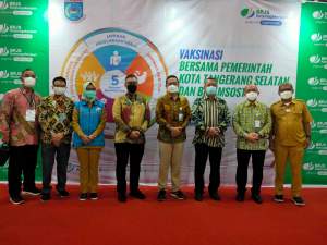 Kota Peduli Jaminan Sosial Ketenagakerjaan, BPJS Ketenagakerjaan Pilih Tangsel Jadi Lokasi Vaksinasi