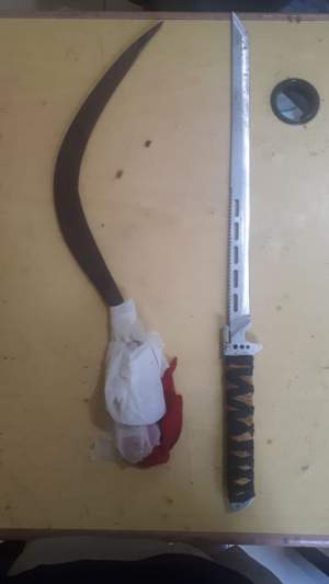 Senjata yang berhasil diamankan polisi