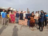 Karang Taruna Kronjo Road Show Bantu Korban Banjir dan Korban Kebakaran