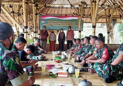 Koramil 12 Rajeg Gelar Pelepasan Purna Tugas dan Halal Bihalal