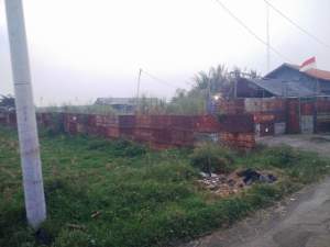 Lahan Situ Sitengin di Kemeri yang dijadikan peternakan ayam. 