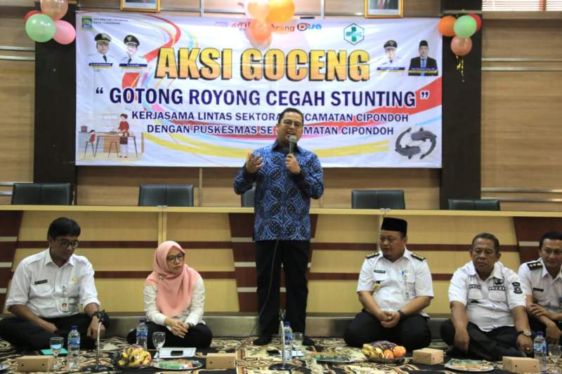 Jangan Ada Lagi Anak Stunting Di Kota Tangerang, Pesan Arief Dalam Launcing Aksi Goceng