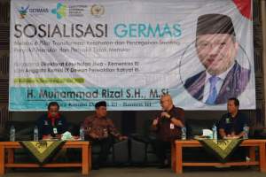 Muhammad Rizal DPR RI Bersama Direktorat Kesehatan Jiwa Kemenkes RI Gelar Sosialisasi Germas di Curug Tangerang