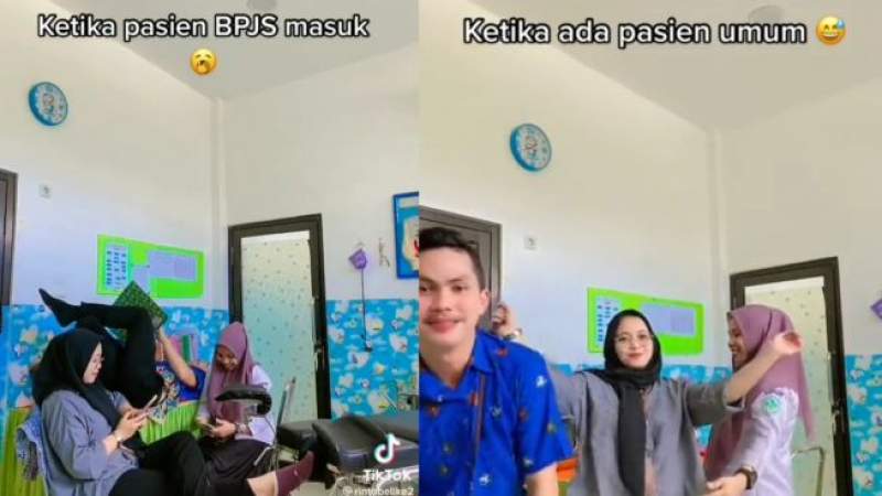 VIDIO: Bikin Sakit Hati, 3 Orang Nakes Ini Buat Konten Bedakan Pelayanan BPJS dan Umum