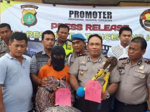 Pelaku pencurian kabel yang diringkus Polsek Neglasari.