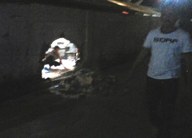 Kondisi dapur Rumdin Kapolres Serang akibat tertabrak mobil oknum TNI