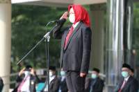 Airin Pimpin Upacara Peringatan Hari Pahlawan