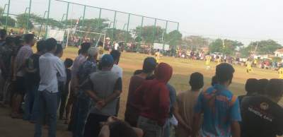Tournamen Sepakbola di Pakuhaji Dihentikan Sementara