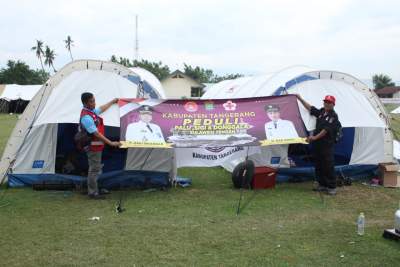 Tim relawan dari Pemkab Tangerang di Palu dan Donggala