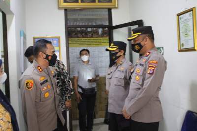 Kapolres Serang Tinjau Pelaksanaan Vaksinasi Corona