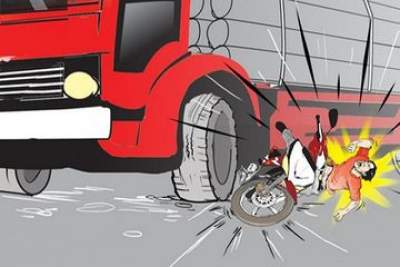 Ilustrasi Terlindas Truk