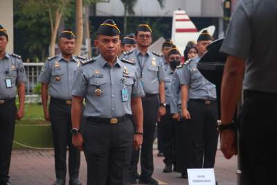 Arahan Kakanwil Kepada Empat Divisi Pada Apel Pagi