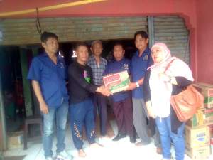 PWI  Kota Tangerang Salurkan Bantuan Logistik, Korban Banjir di Kecamatan Cibodas