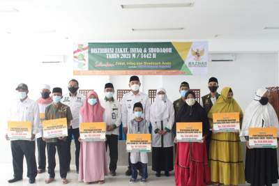 Wakil Bupati Tangerang Distribusikan Zakat, Infak dan Shadaqah